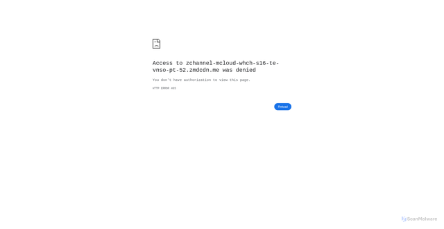 Security scan screenshot of https://zchannel-mcloud-whch-s16-te-vnso-pt-52.zmdcdn.me