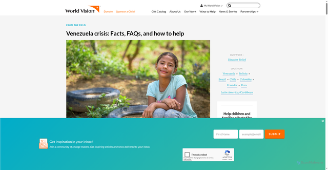 Security scan screenshot of https://www.worldvision.org/disaster-relief-news-stories/venezuela-crisis-facts