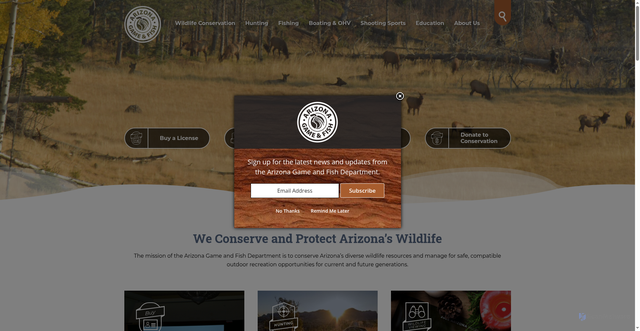 Security scan screenshot of https://azgfd.com