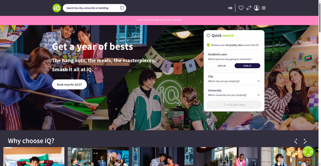 Security scan screenshot of https://iqstudent.com