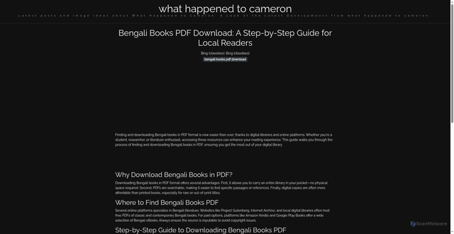 Security scan screenshot of https://lensacerdascorner-dpuv9krdmclz.edgeone.app/bengali-books-pdf-download.html