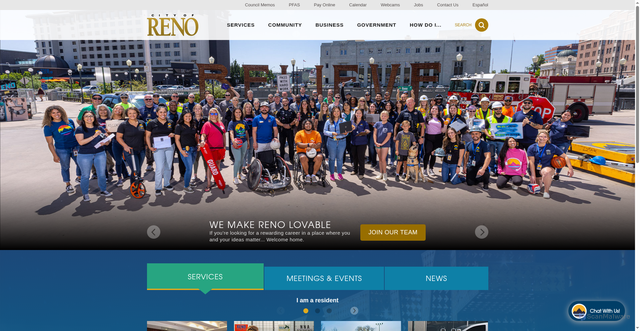 Security scan screenshot of https://www.reno.gov/