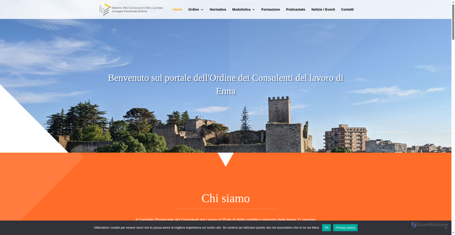 Security scan screenshot of https://www.consulentidellavoroenna.it/