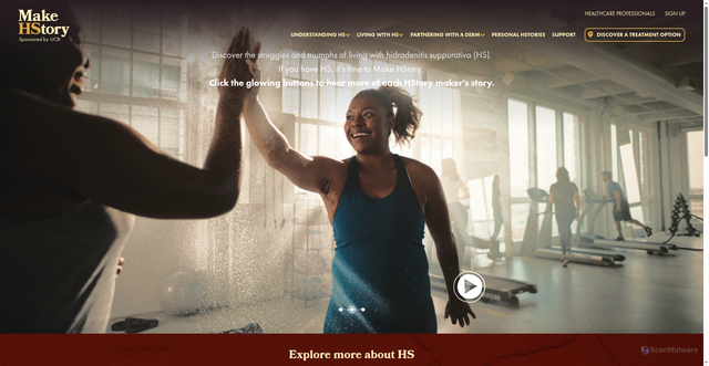 Security scan screenshot of https://www.makehstory.com/