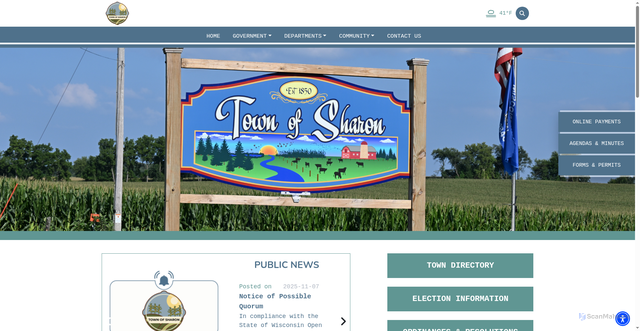 Security scan screenshot of https://tnsharonwcwi.gov/