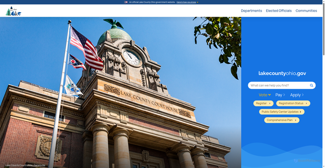 Security scan screenshot of https://www.lakecountyohio.gov/