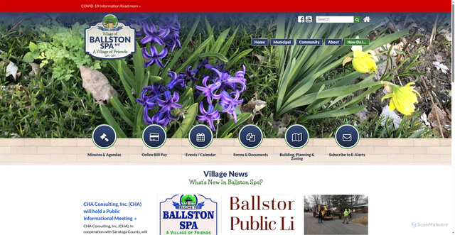 Security scan screenshot of https://www.ballstonspa.gov/