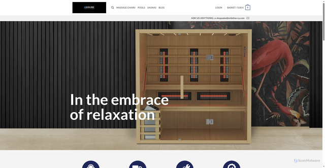 Security scan screenshot of https://milelinewellness.com/