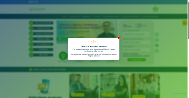 Security scan screenshot of https://zajuna.sena.edu.co