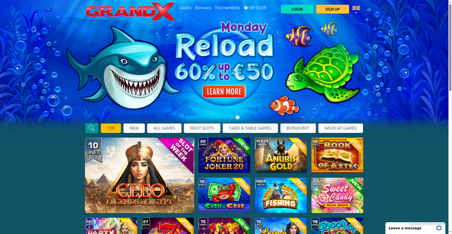 Security scan screenshot of https://www.grandx.com/casino/