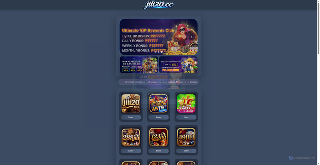 Security scan screenshot of https://onlinejiligems.com/odixzgq3.html