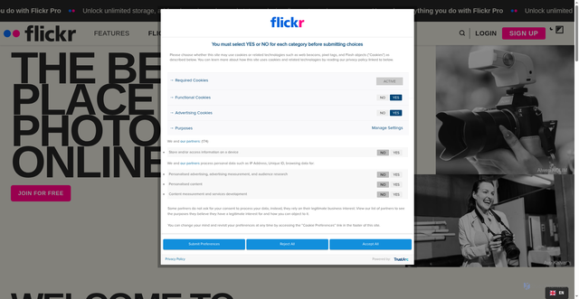 Security scan screenshot of https://embedr.flickr.com/