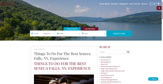 Security scan screenshot of https://www.fingerlakespremierproperties.com/blog/things-to-do-for-the-best-seneca-falls-ny-experience