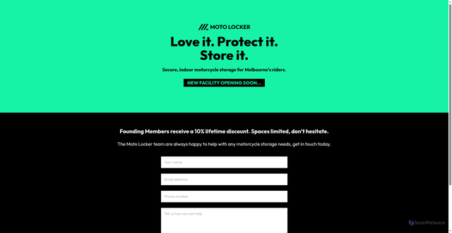 Security scan screenshot of http://moto-locker-membership-platform-nlwu249.public.builtwithrocket.new/