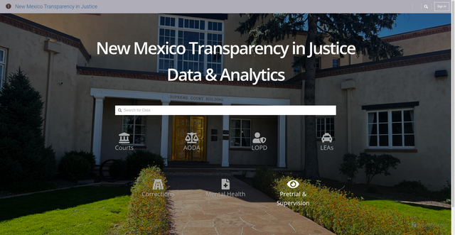 Security scan screenshot of https://www.nmjusticedata.gov/
