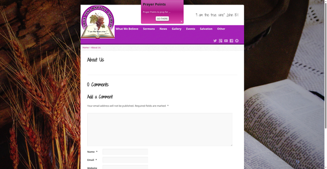 Security scan screenshot of http://truevinebacolod.com/about-us/