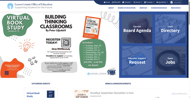 Security scan screenshot of https://www.lcoe.org/