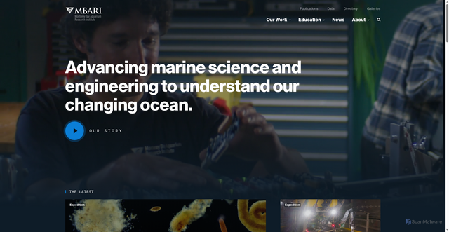 Security scan screenshot of https://mbari.org