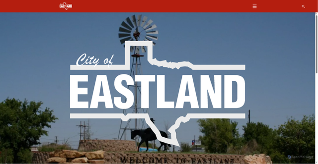 Security scan screenshot of https://eastlandtexas.gov/