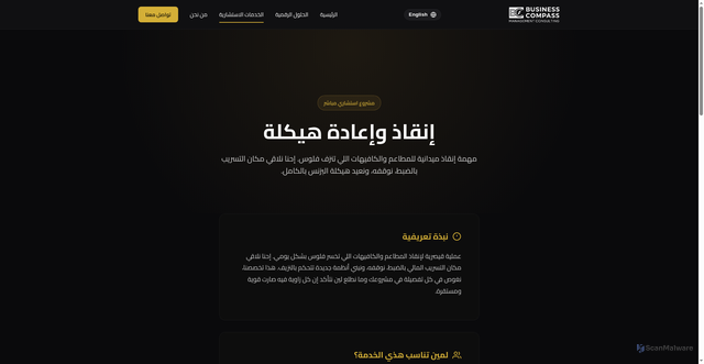Security scan screenshot of https://business-compass.org/turnaround