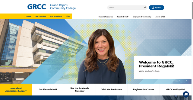 Security scan screenshot of https://www.grcc.edu
