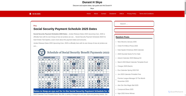 Security scan screenshot of https://duranthskye.pages.dev/prpzv-social-security-payment-schedule-2025-dates-ysaav/