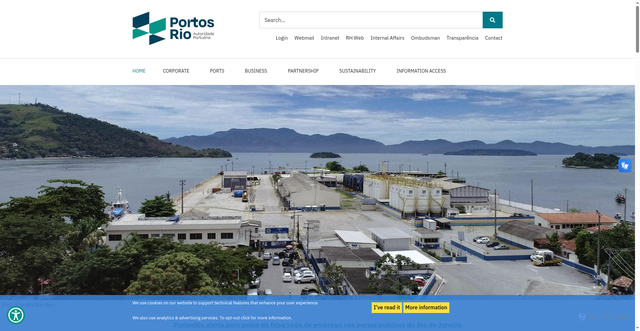 Security scan screenshot of https://www.portosrio.gov.br