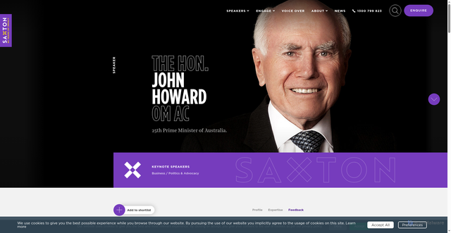 Security scan screenshot of https://www.saxton.com.au/speakers/john-howard
