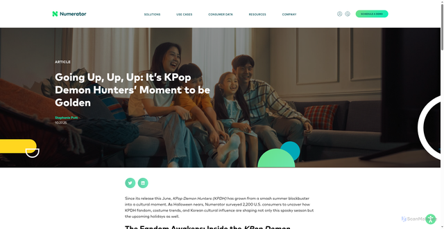 Security scan screenshot of https://www.numerator.com/resources/blog/kpop-demon-hunters/