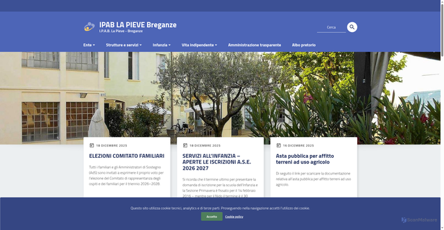 Security scan screenshot of https://www.ipablapieve.it/wp/