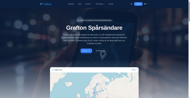 Security scan screenshot of https://grafton.se