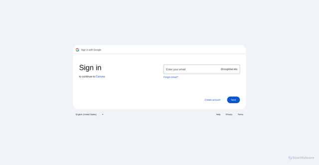 Security scan screenshot of https://csuglobal.instructure.com