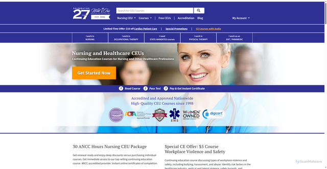 Security scan screenshot of https://wildirismedicaleducation.com