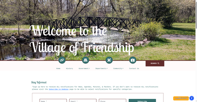Security scan screenshot of https://friendshipwi.gov/