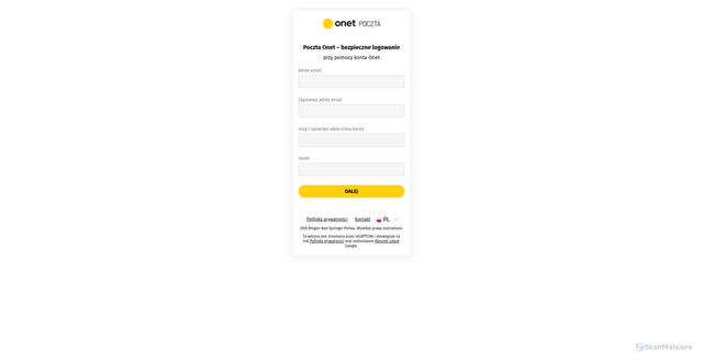Security scan screenshot of http://centrala-administracja.vercel.app/