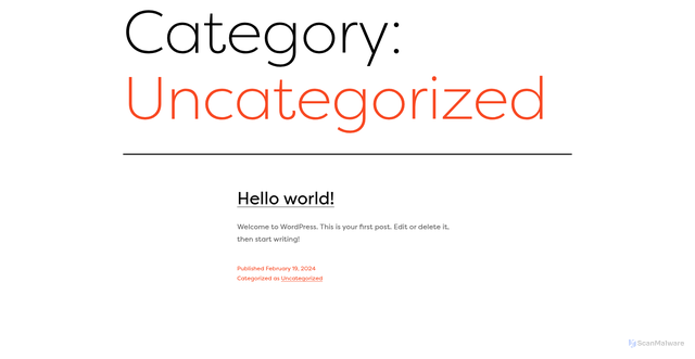 Security scan screenshot of https://mikehallonline.com/category/uncategorized/