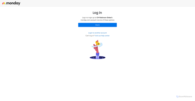 Security scan screenshot of https://chrobinson.monday.com