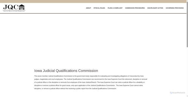 Security scan screenshot of https://www.iowajqc.gov/