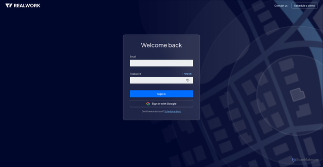 Security scan screenshot of https://app.realworklabs.com