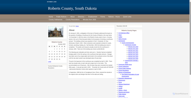 Security scan screenshot of https://robertscosd.gov/
