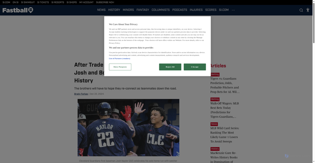 Security scan screenshot of https://www.si.com/fannation/mlb/fastball/news/after-trade-from-cleveland-guardians-josh-and-bo-naylor-will-no-longer-chase-home-run-history