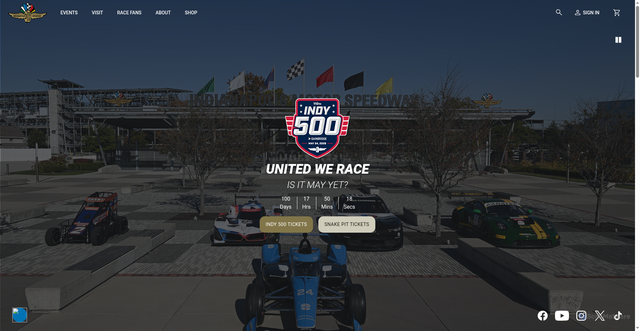 Security scan screenshot of https://www.indianapolismotorspeedway.com/
