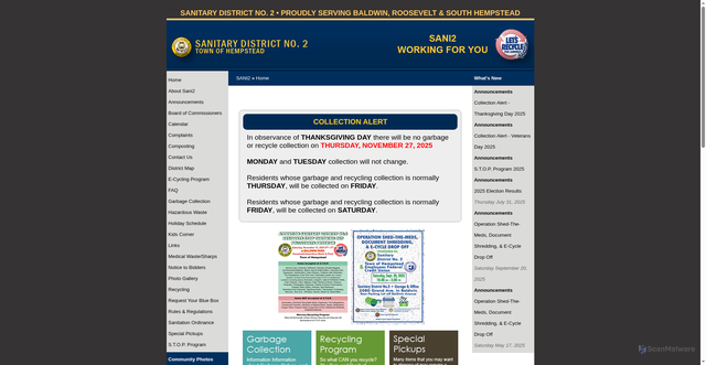 Security scan screenshot of https://sani2.com/document/78458