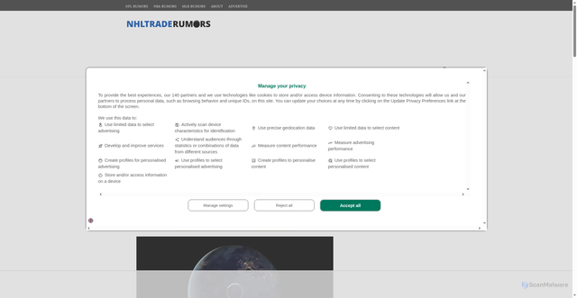 Security scan screenshot of https://www.nhltraderumors.me/2026/02/breaking-dallas-stars-make-huge-move.html