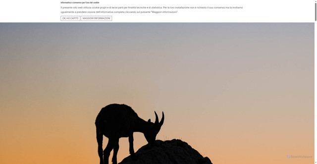 Security scan screenshot of https://www.parcoprealpigiulie.it/it/