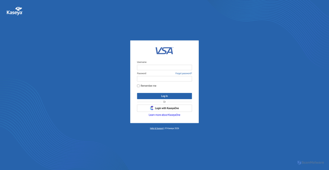 Security scan screenshot of https://na1vsa03.kaseya.net