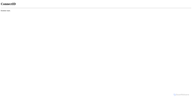 Security scan screenshot of https://connectid.se/