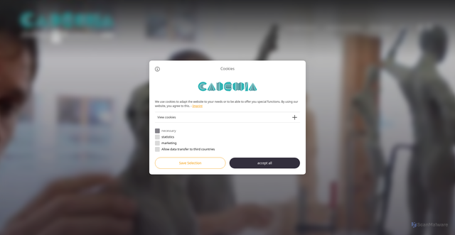 Security scan screenshot of https://www.cademia.it/