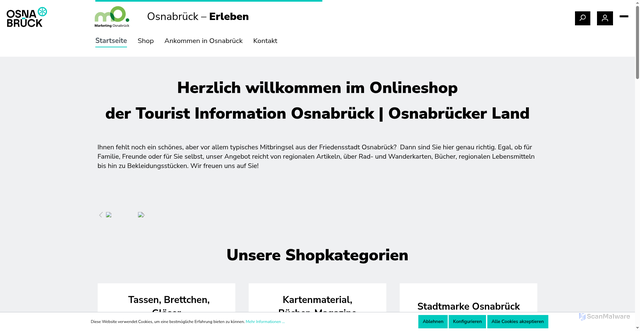 Security scan screenshot of https://www.osnabrueck-erleben.shop