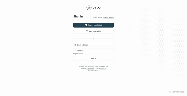 Security scan screenshot of https://studio.apollographql.com